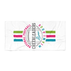 Cheerleaders Alumni Miami Beach Towel – National Football Retro Stripe Design