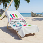Cheerleaders Alumni Miami Beach Towel – National Football Retro Stripe Design