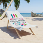 Cheerleaders Alumni Miami Beach Towel – National Football Retro Stripe Design