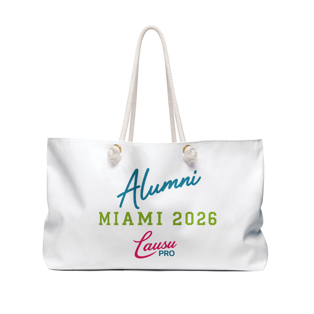 Miami Alumni Weekender Bag - National Football Cheerleaders 2026 Travel Tote
