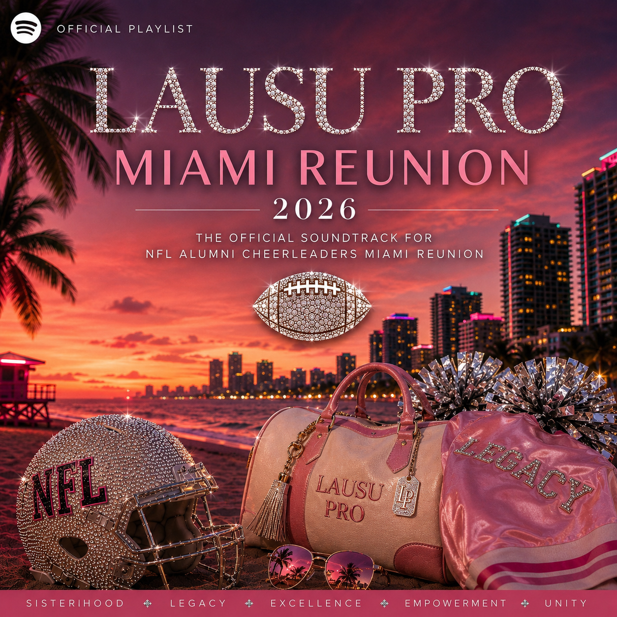 MIAMI REUNION - PLAYLIST COVER