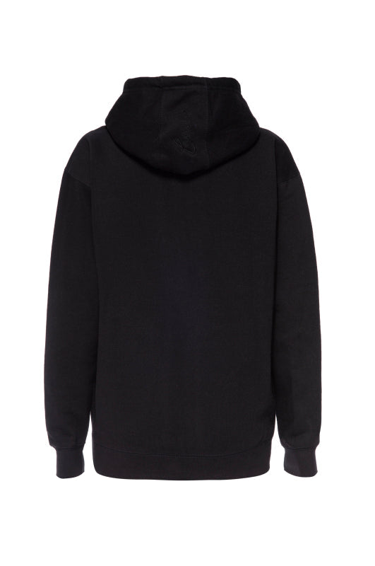 Lausu Pro Onyx Rhinestone Hoodie - Alumni Script