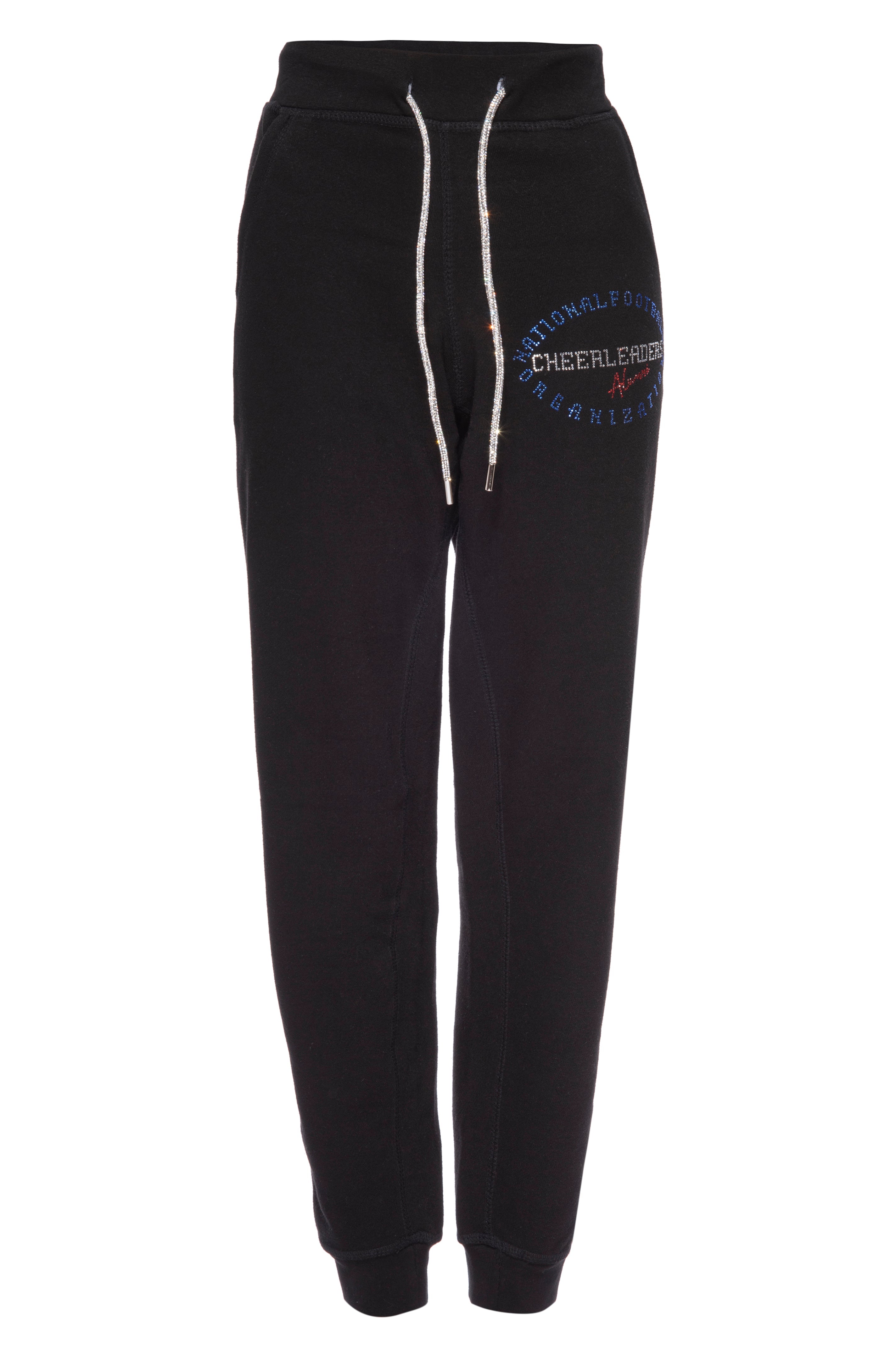 Lausu Pro Onyx Rhinestone Sweatpants - Alumni Script
